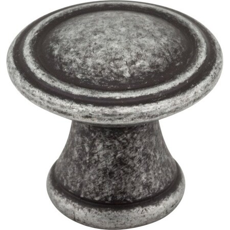 Jeffrey Alexander 1-3/16" Diameter Distressed Antique Silver Chesapeake Cabinet Knob Z110-SIM